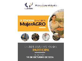 Abierto el plazo de presentación de candidaturas para los IX Premios MujerAGRO
