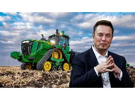 Elon Musk y John Deere: la mítica empresa de tractores se une a SpaceX para llevar sus satélites Starlink al campo