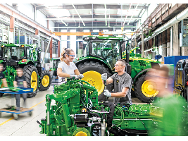 John Deere mantiene la actividad en todos sus centros de producción priorizando la salud de sus empleados