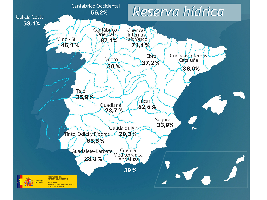 La reserva hídrica española se encuentra al 32,5 por ciento de su capacidad