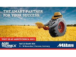 Las últimas novedades en neumáticos VF de Mitas, protagonistas en Agritechnica 2023