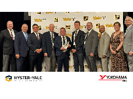 Yokohama TWS North America reconocido como proveedor "Global Above & Beyond" por Hyster-Yale Materials Handling
