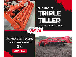 Cultivadores 3,0 m y 3,5 m HE-VA Triple Tiller suspendidos  HE-VA