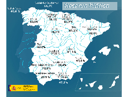 La reserva hídrica española se encuentra al 43,2 por ciento de su capacidad