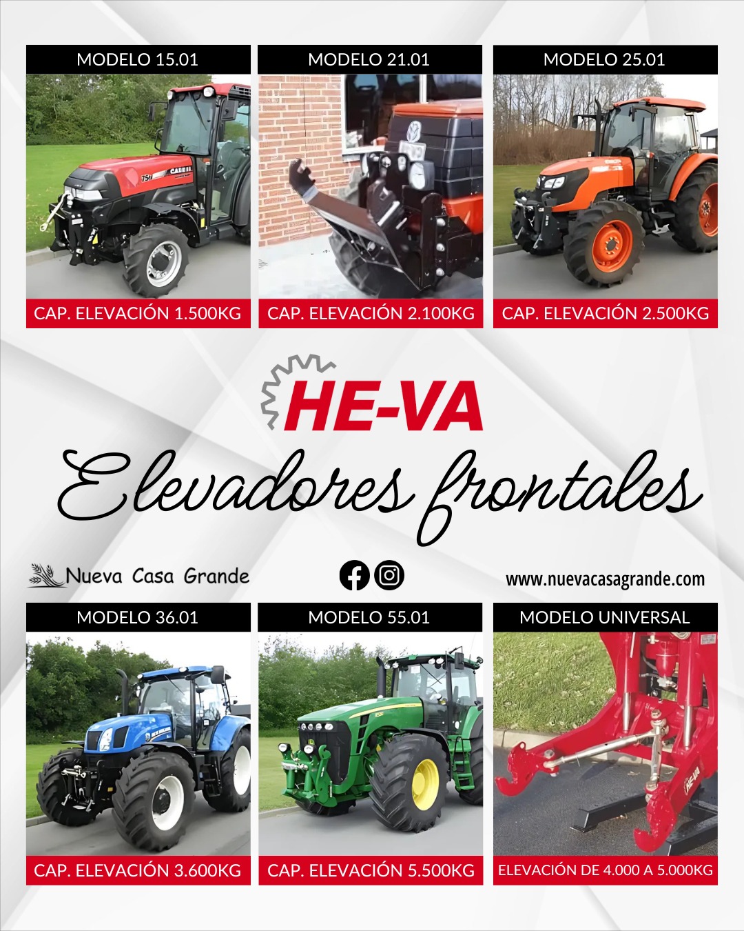 ELEVADORES FRONTALES - TRIPUNTALES