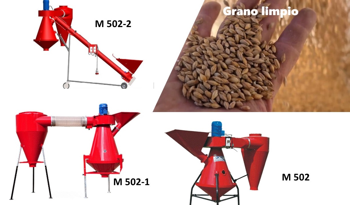 Separadores de impurezas de granos, cereales y leguminosas