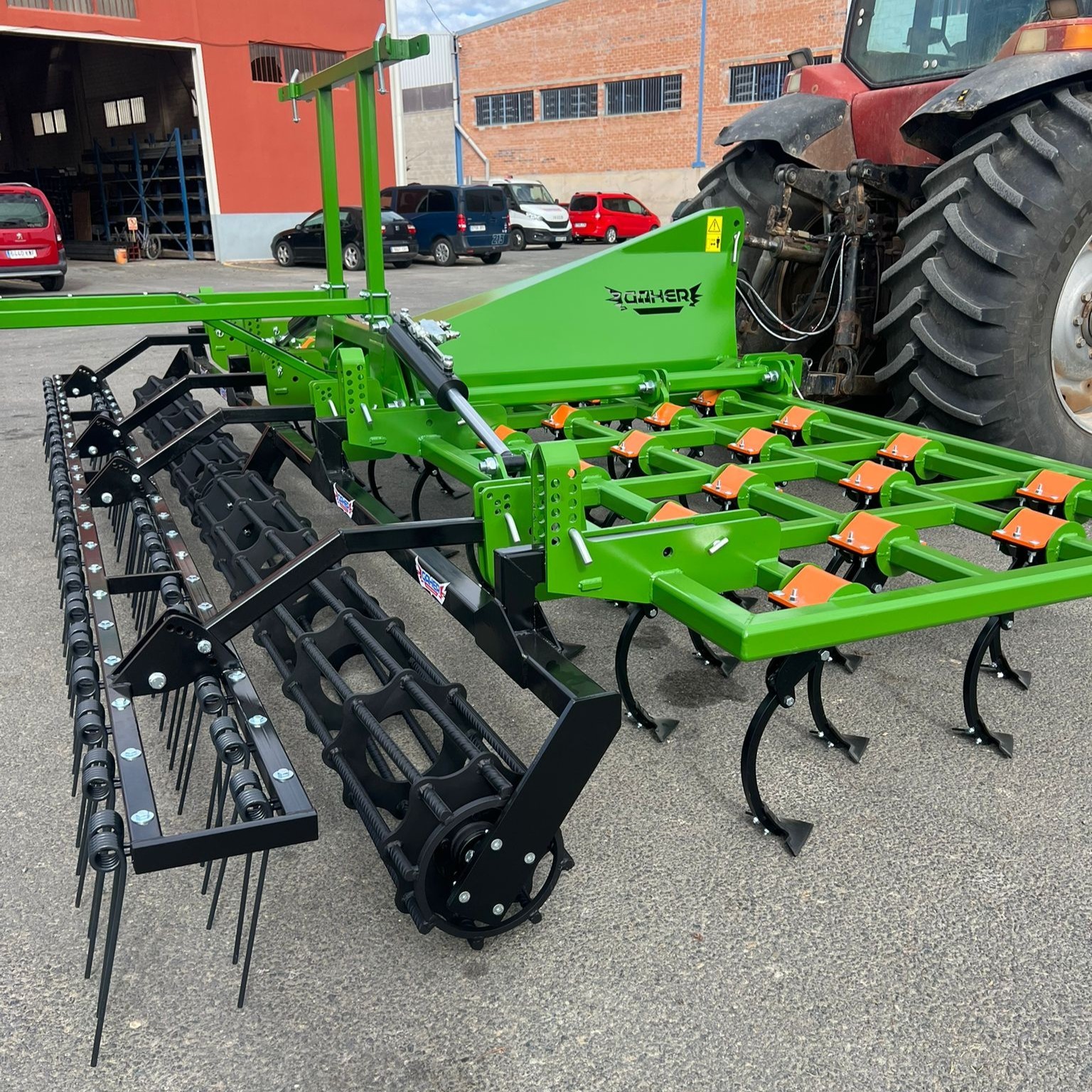 Preparador 4 filas 25x25 con elastómeros de 4 a 7,5m