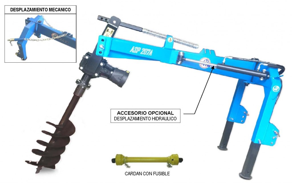 > ASP 207A - AHOYADOR para tractores de 20/40 HP