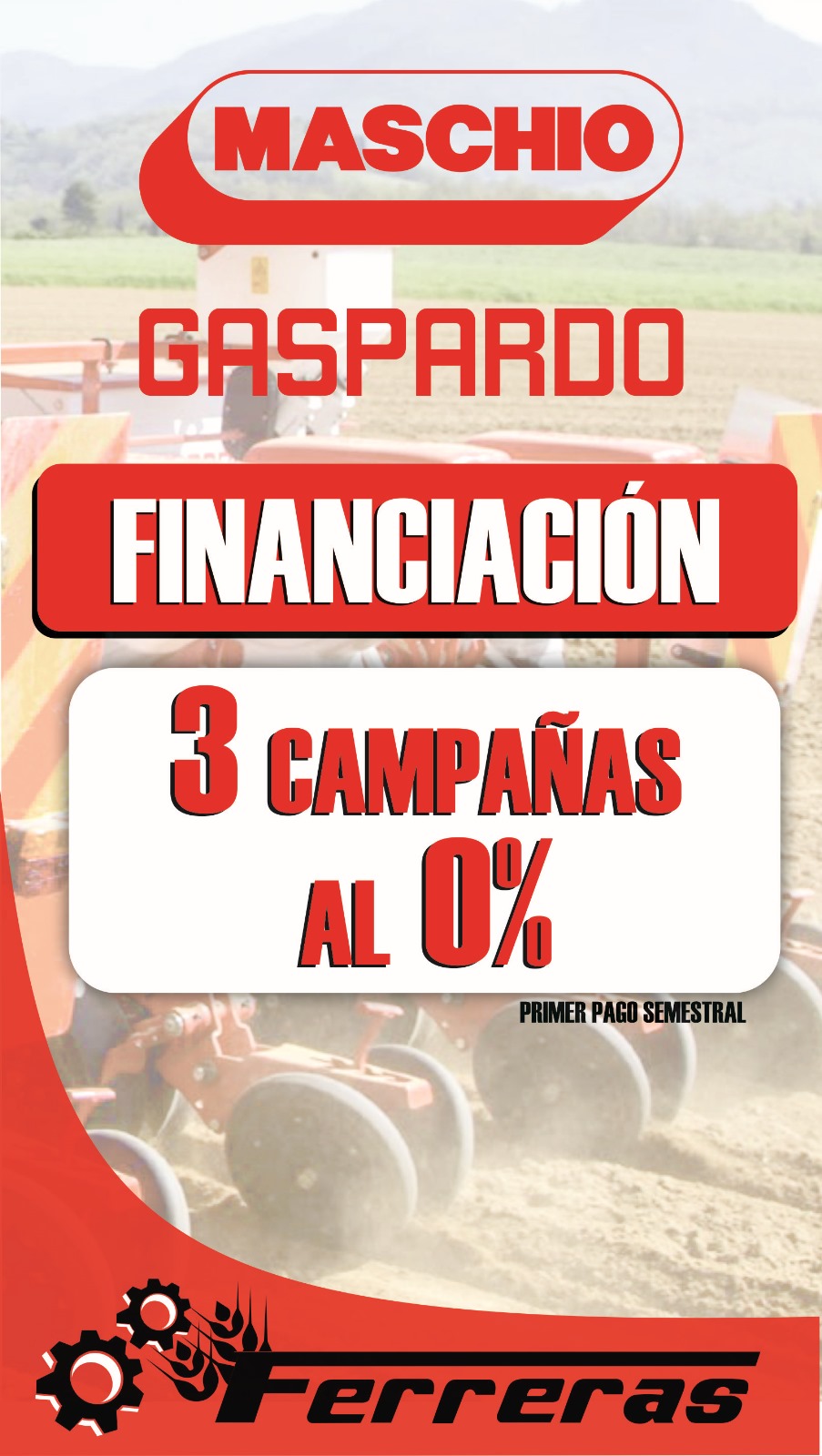 FINANCIACION MASCHIO-GASPARDO 0% 
