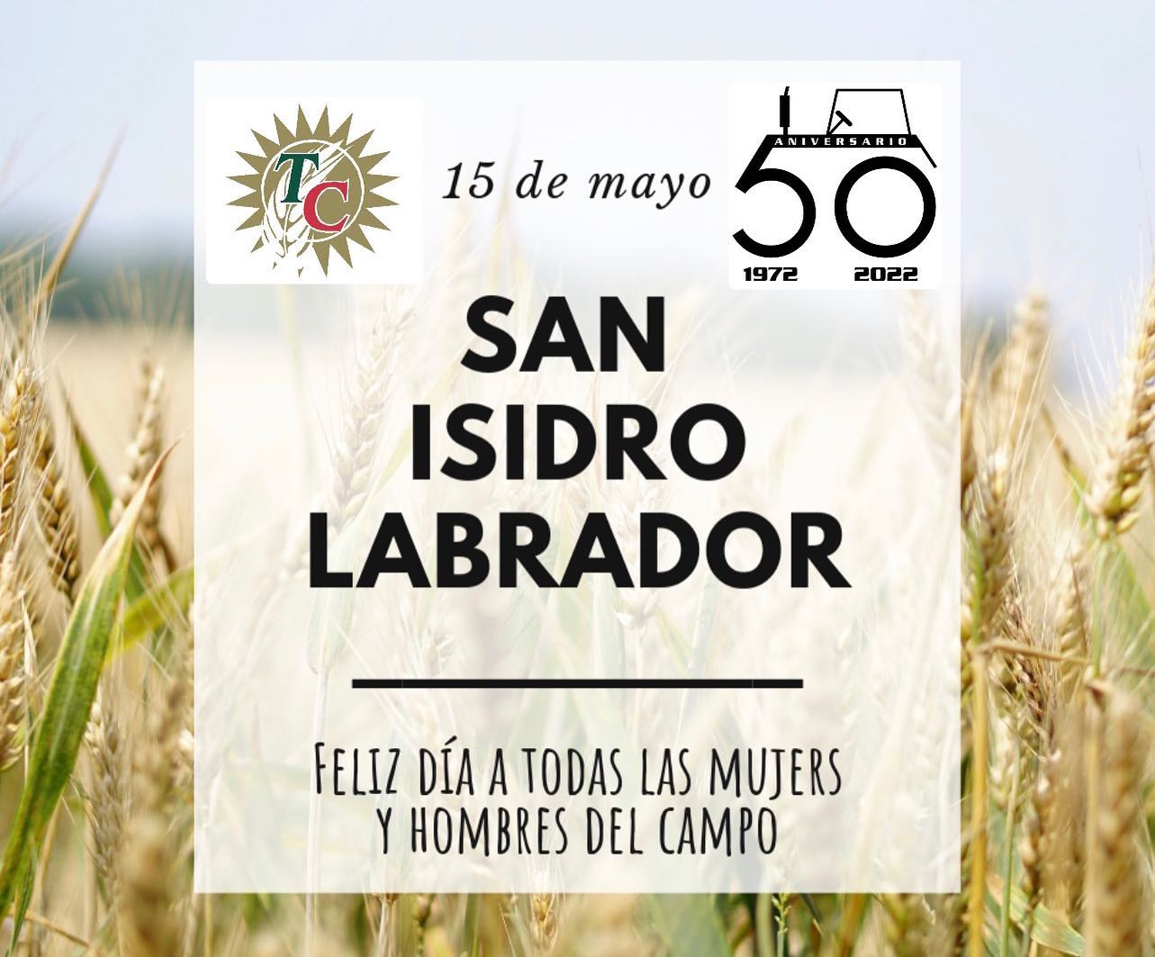 Desde Talleres Casares os deseamos un Feliz día de San Isidro Labrador