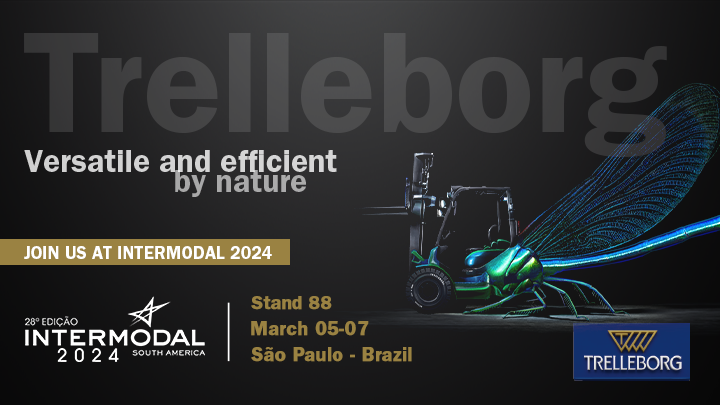 Los neumáticos Trelleborg elevan las operaciones portuarias y logísticas a nuevos niveles en Intermodal South América 2024