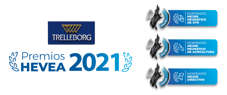 Trelleborg, nominada por partida triple en los Premios Hevea 2021 
