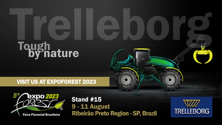 Trelleborg se une a Expoforest 2023 con una gama completa de soluciones de neumáticos forestales