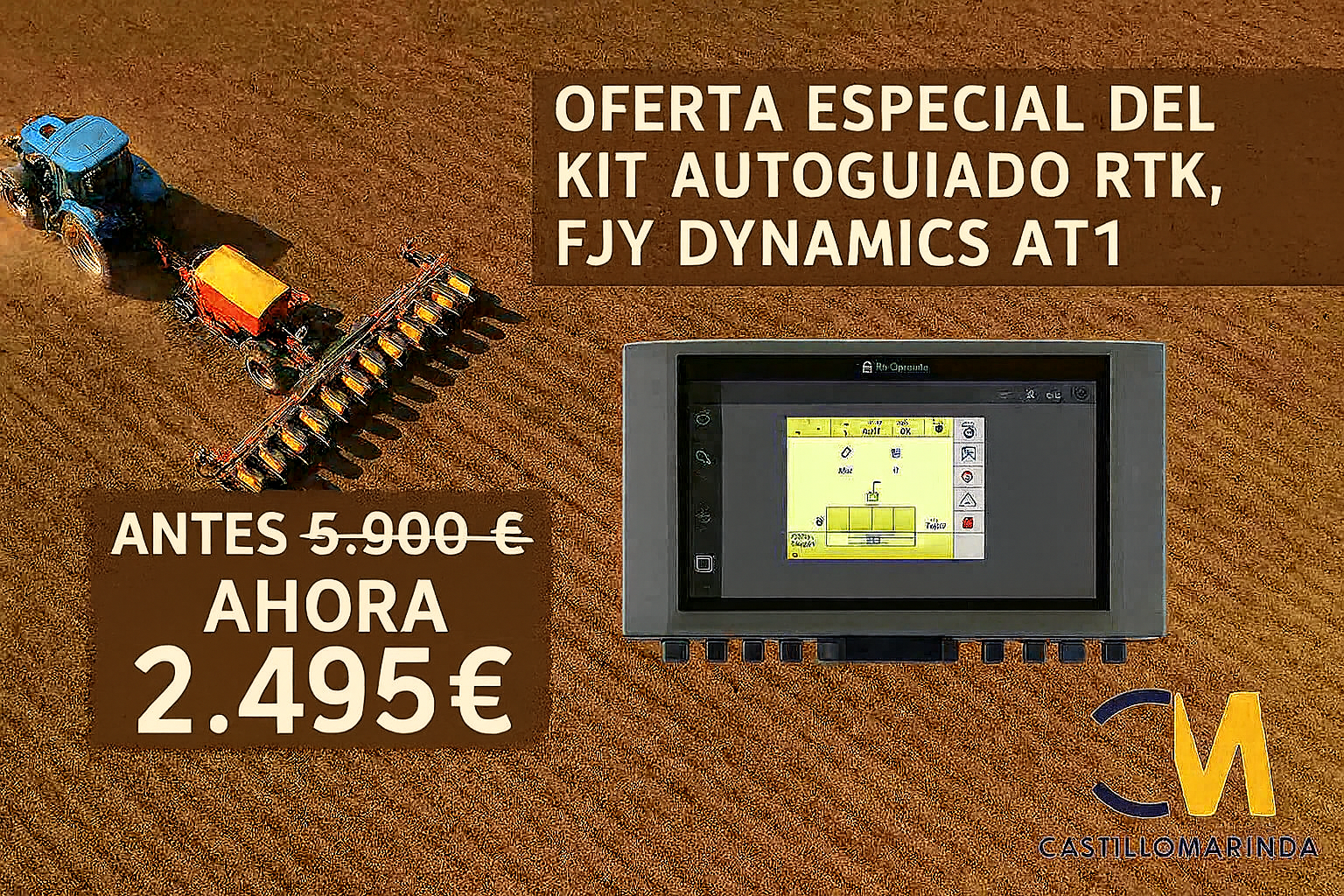KIT AUTOGUIADO RTK, MARCA FJDYNAMICS AT1