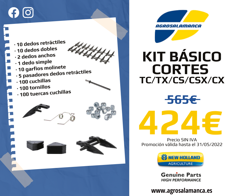 Oferta KIT BÁSICO CORTES TC/TX/CS/CSX/CX